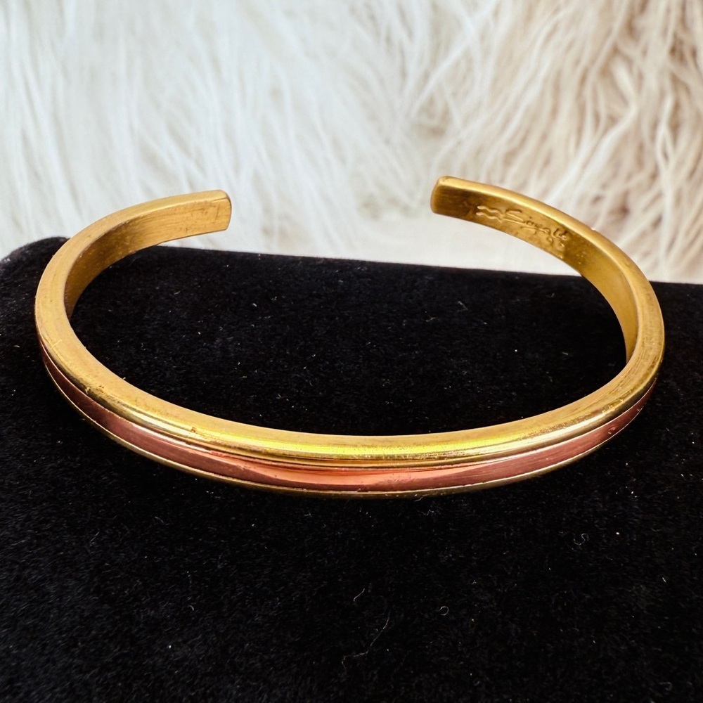Vintage Sergio Lub California, two toned Cuff Bracelet